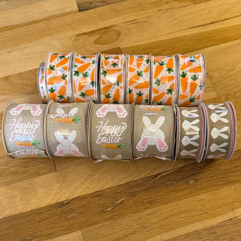 NWT Bundle of 13 - Celebrate It Ribbon - Carrot & Bunny Design 🥕 🐰